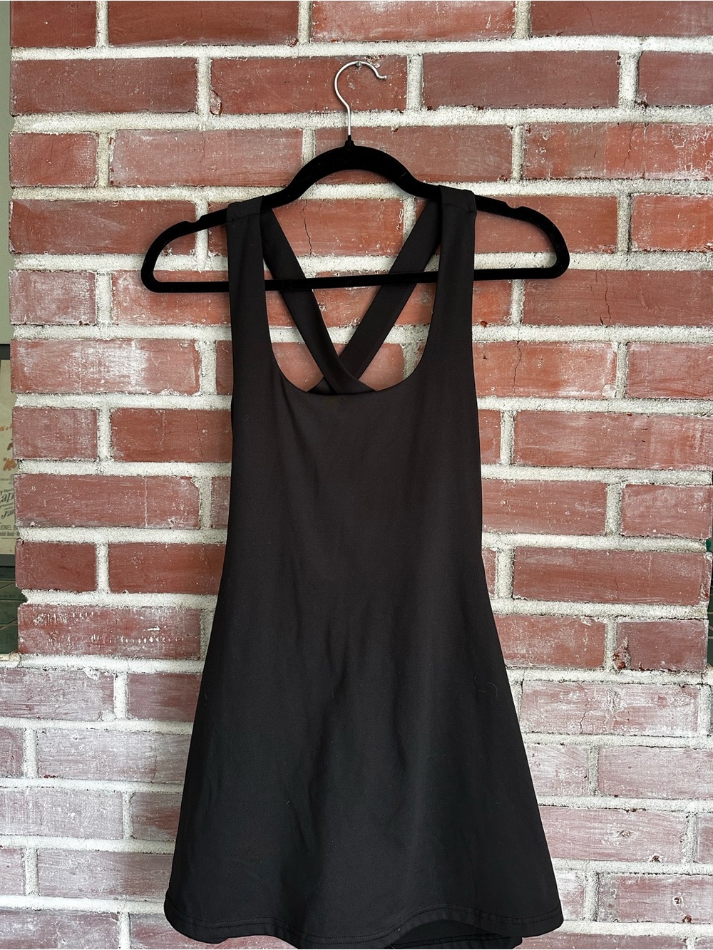 Pact Black Cross-Back Tank Dress - Women